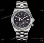 AAA Swiss Copy Vacheron Constantin Overseas Dual Time Men 41 mm Black Steel Watch